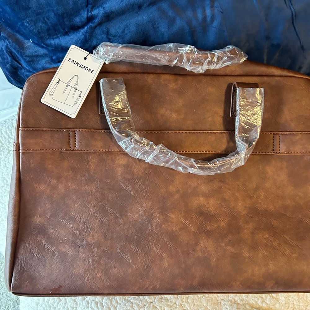 Rainsmore Brown Leather Men's Bag